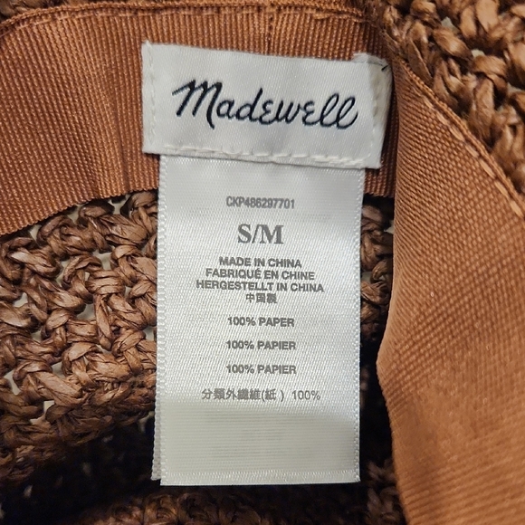 Madewell Brown Crochet Bucket Hat - Picture 3 of 5
